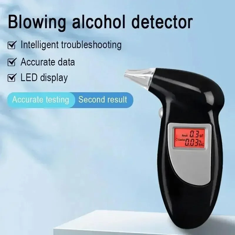 Portable Digital Breath Tester Handheld Breathalyzer Alcohol Test, Set Car Tools