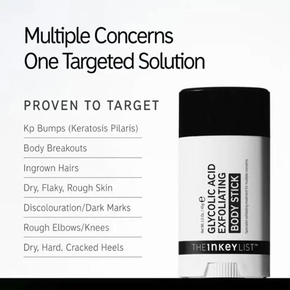 Exfoliating Body Stick Glycolic Acid 45 g Smooth Skin Care for Dry Rough Skin