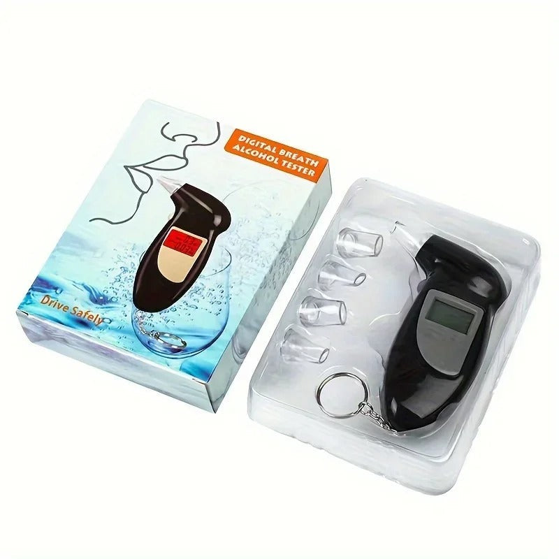 Portable Digital Breath Tester Handheld Breathalyzer Alcohol Test, Set Car Tools
